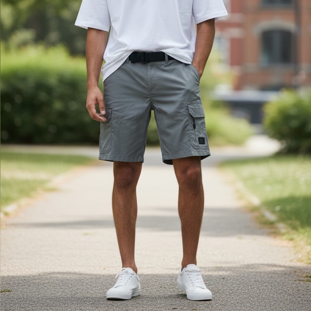 Modern Culture. (Sz 30) Men's Gray Cargo Shorts with Utility Pockets